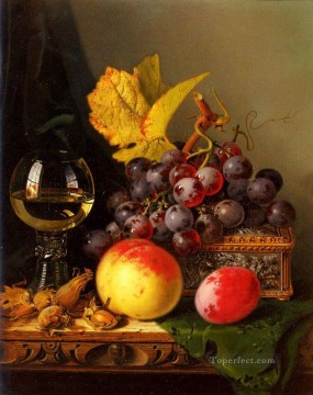 Fotorrealismo Naturaleza muerta Painting - Naturaleza muerta del realismo de las uvas negras